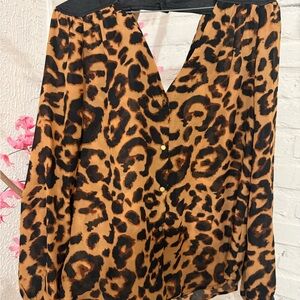 Agaci Leopard Print Blouse